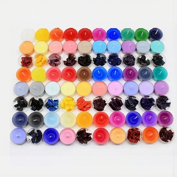 موم بتی کے رنگوں کو بلاک کریں۔