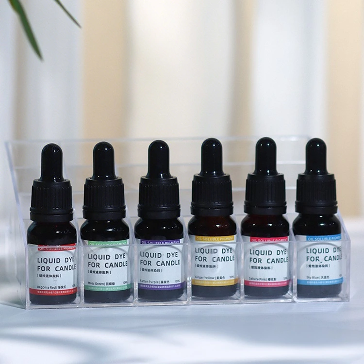 مائع موم بتی کے رنگ